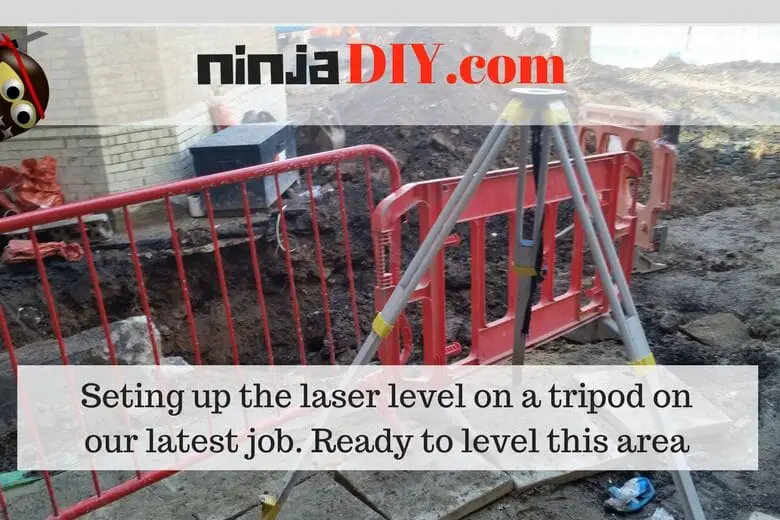 how to set up a laser level to level ground