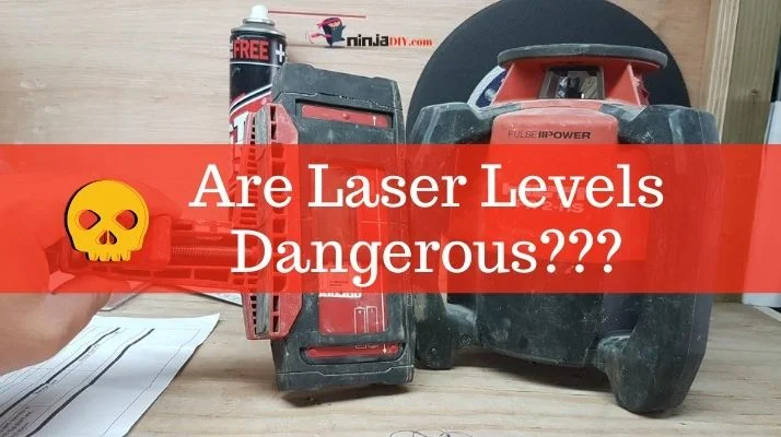 is laser light safe when operating a laser level?