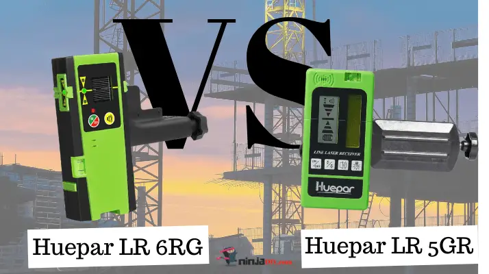 a comparison between huepar lr5rg and lr6rg laser receiver