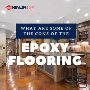 a beautiful looking kitchen where epoxy flooring has been aplied and now we're talking about some of the disadvantages of having epoxy floors.