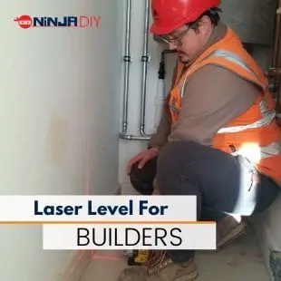 a professional builder using a dewalt laser level one of the best laser levels for builders